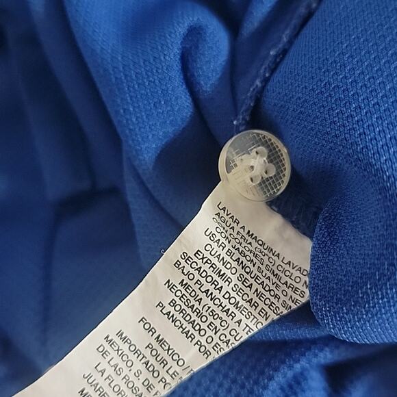 Callaway Golf Polo Shirt Men’s Medium Blue Performance Short Sleeve Logo - Picture 8 of 8